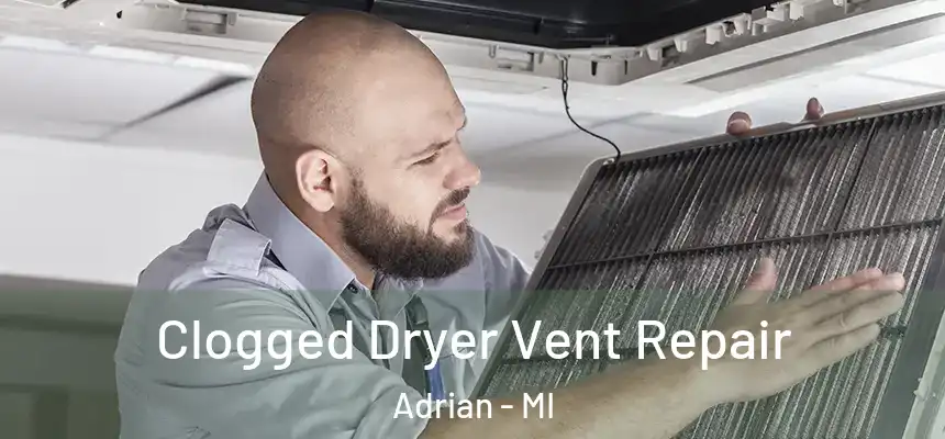  Clogged Dryer Vent Repair Adrian - MI